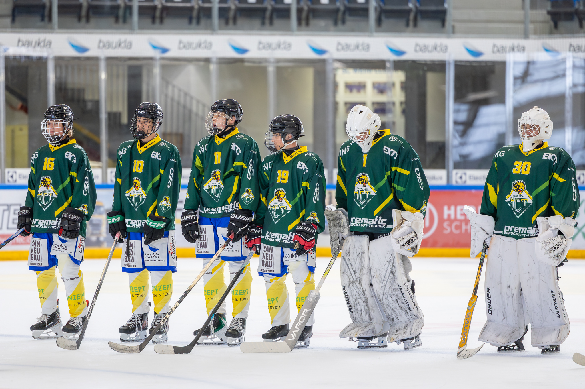 Linienaufstellung der HCT Young Lions U16.